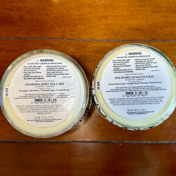 $23 Each U Pick Your Set of 2 Candles - 3-Wick Bath & Body Works $46 for the Set - Picture 5 of 9